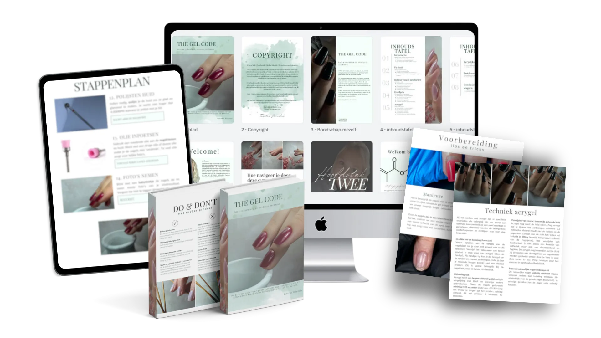 The Gel Code mockup